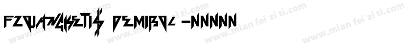 FZQiangKeTiS DemiBol字体转换